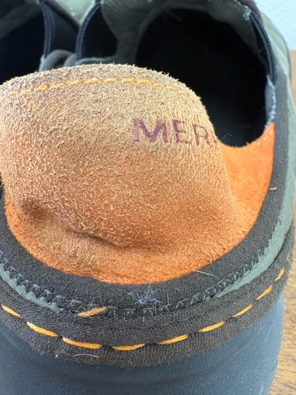 Merrell hut moc shoes olive green quilted slip on size 11 - Picture 6 of 9